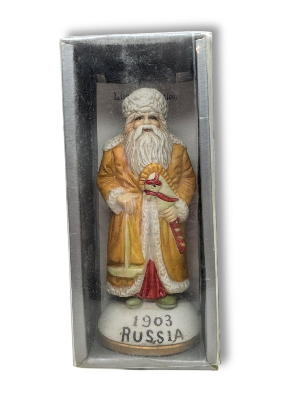 1990s Caldor Stories Porcelain Santa Figurine – 1903 Russia Father Frost